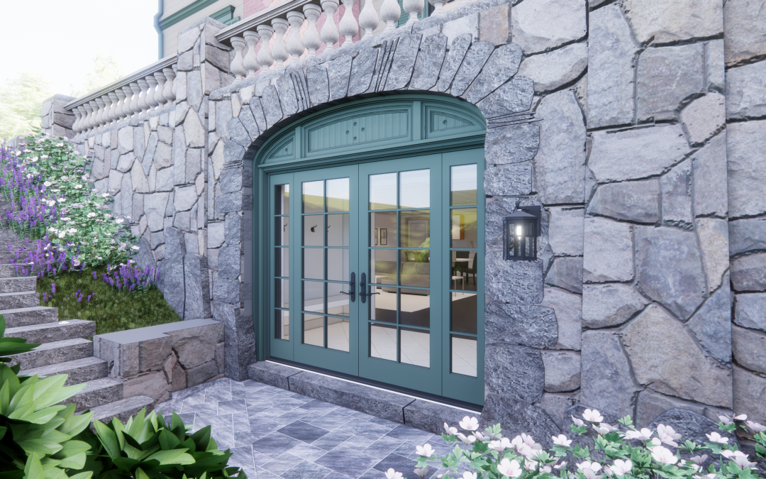 Digital Rendering – Sunken Courtyard